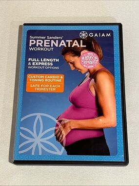 GAIAM Prenatal Workout DVD - Pink & Blue Cover Art